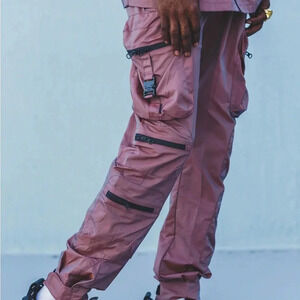 Mens Polyester Cargo Pants Medium